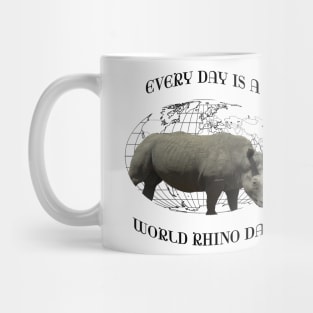 Every Day Is A Word Rhino Day Mug